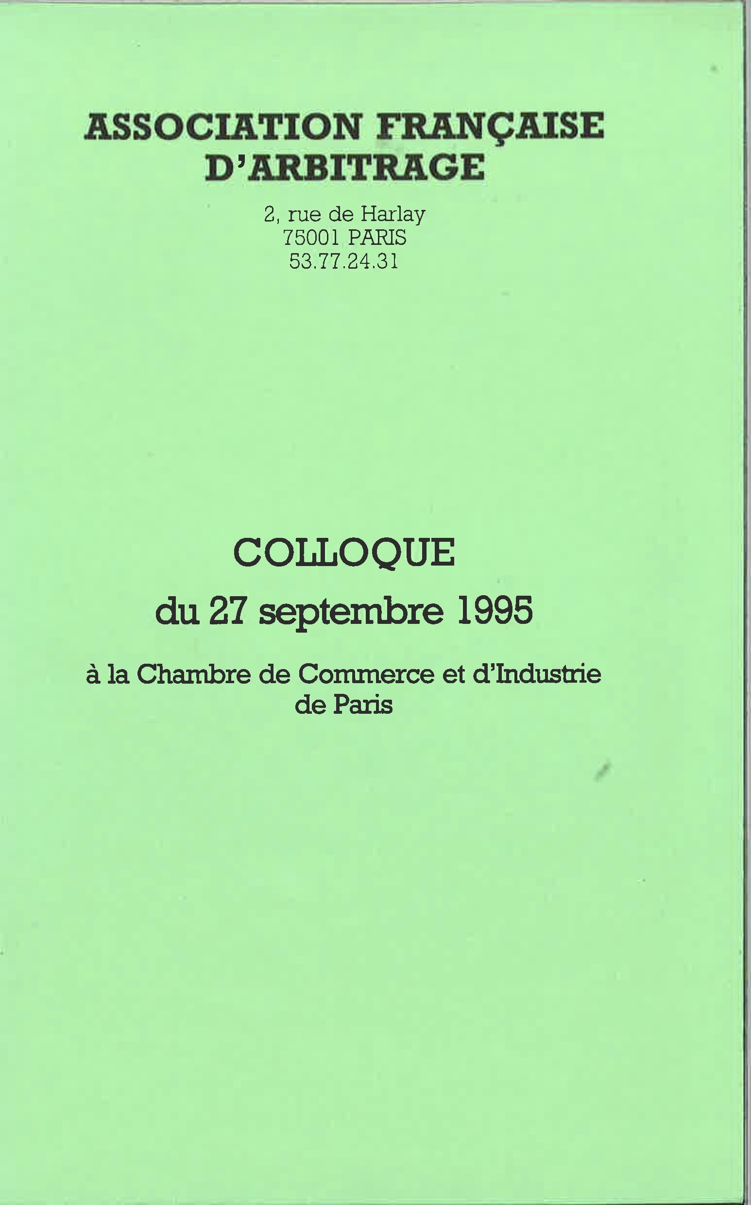 1995 AFA Conference