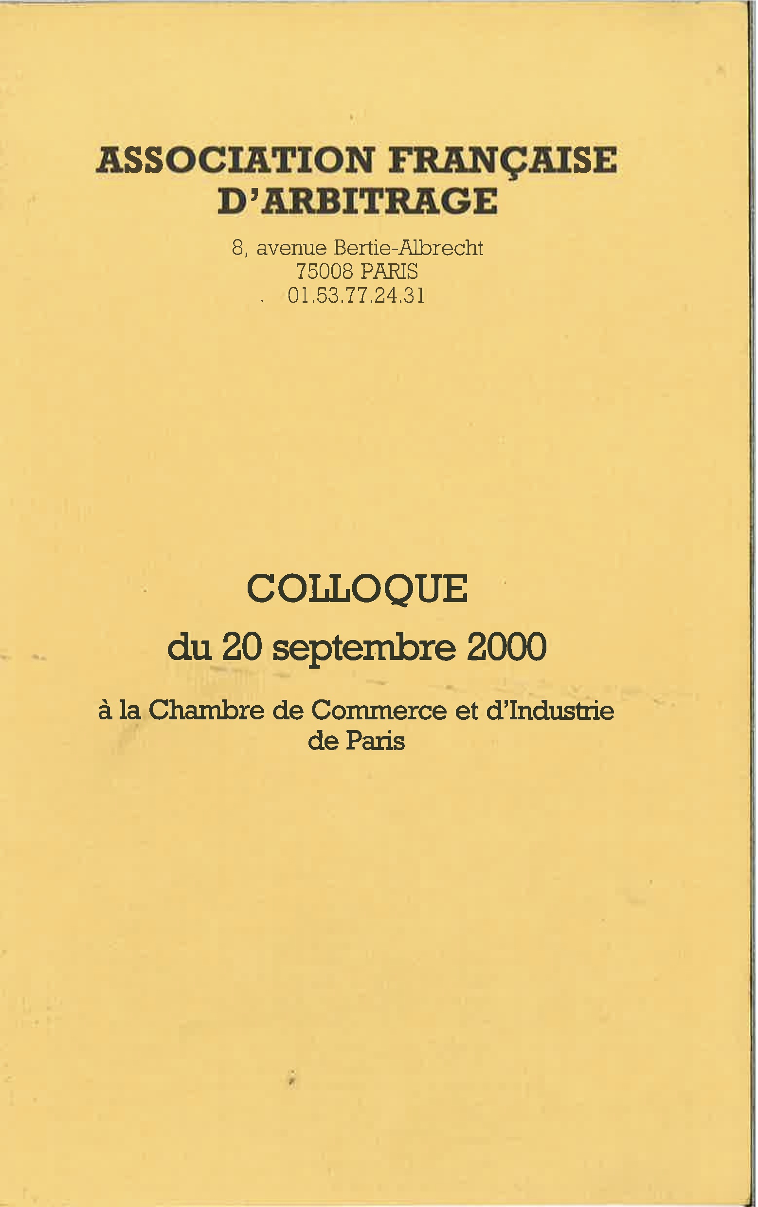 2000 AFA Conference